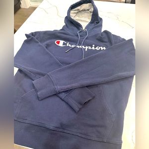 Navy blue Champion hoodie
